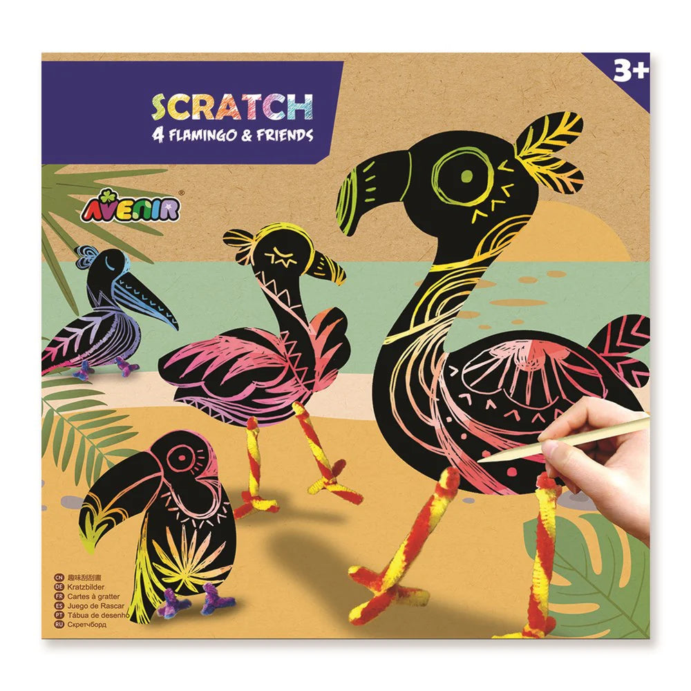 Avenir Scratch - Flamingo & Friends