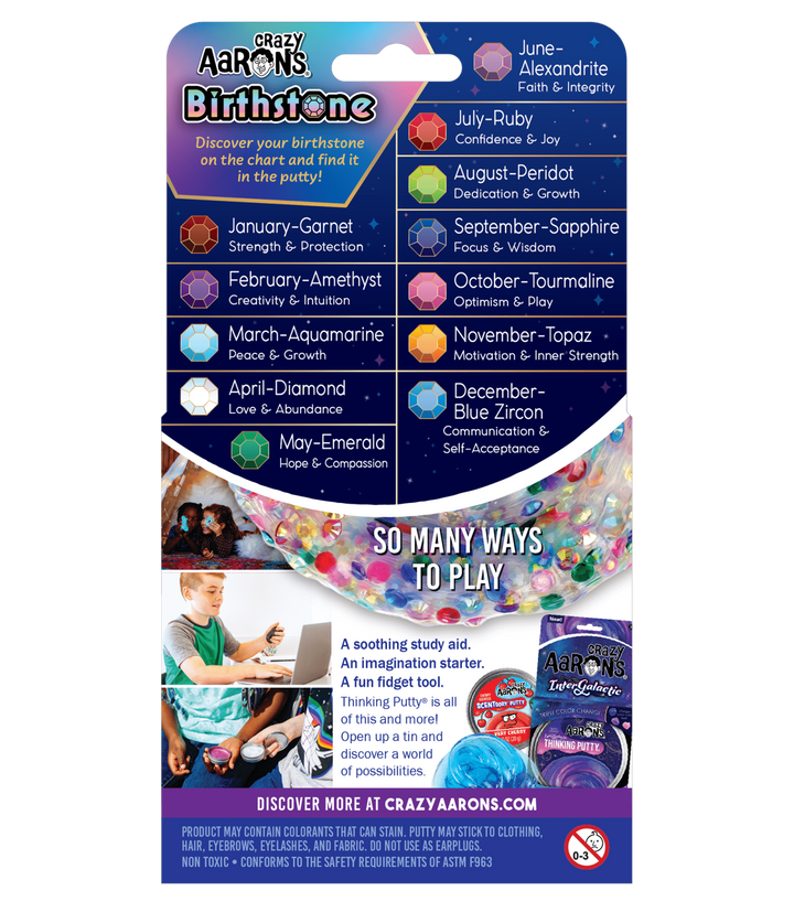 Crazy Aaron’s Trendsetters Thinking Putty - Birthstone