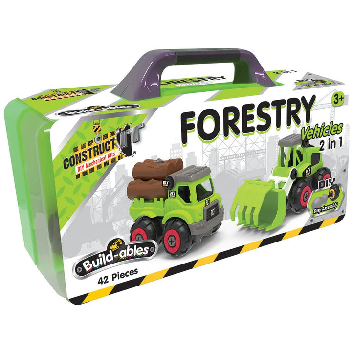 Build - ables - Forestry Vehicles 2 in 1 - #HolaNanu#NDIS #creativekids