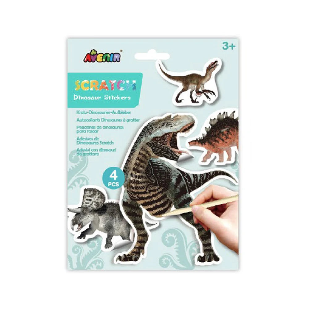 Avenir Scratch Stickers - Dinosaurs