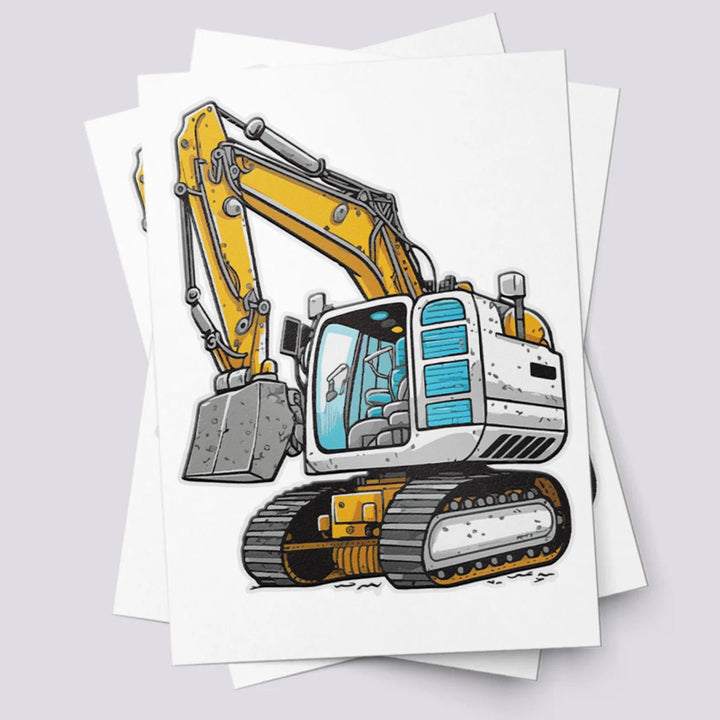 Ducky Street Bulldozer Temporary Tattoos - #HolaNanu#NDIS #creativekids