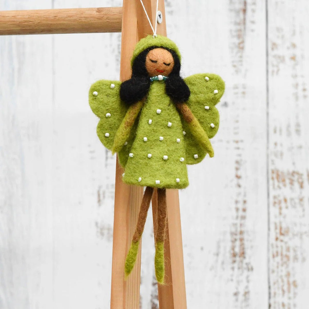 Tara Treasures Felt Angel Fairy - Lime Green Dress - #HolaNanu#NDIS #creativekids