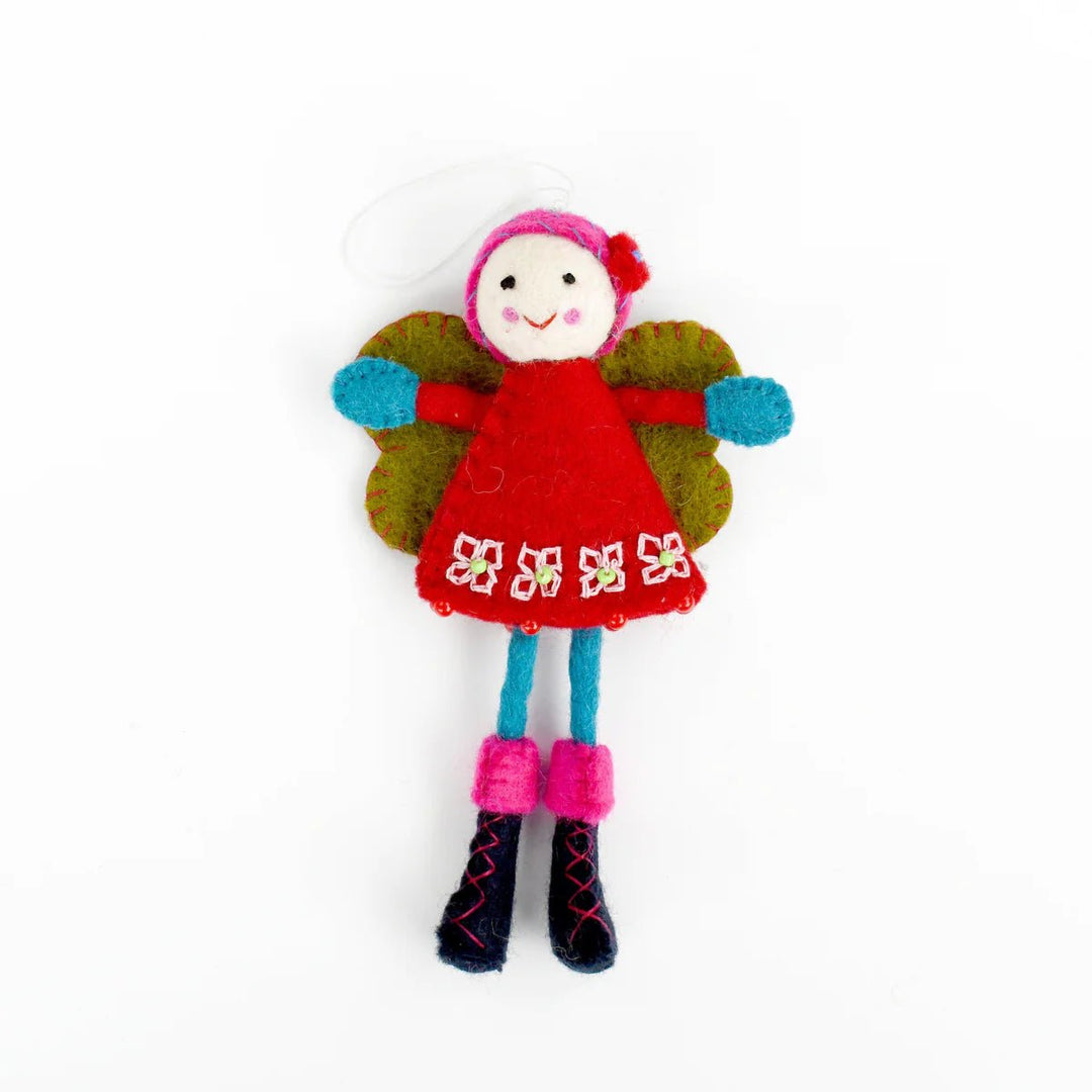 Tara Treasures Felt Fairy - Red Dress - #HolaNanu#NDIS #creativekids