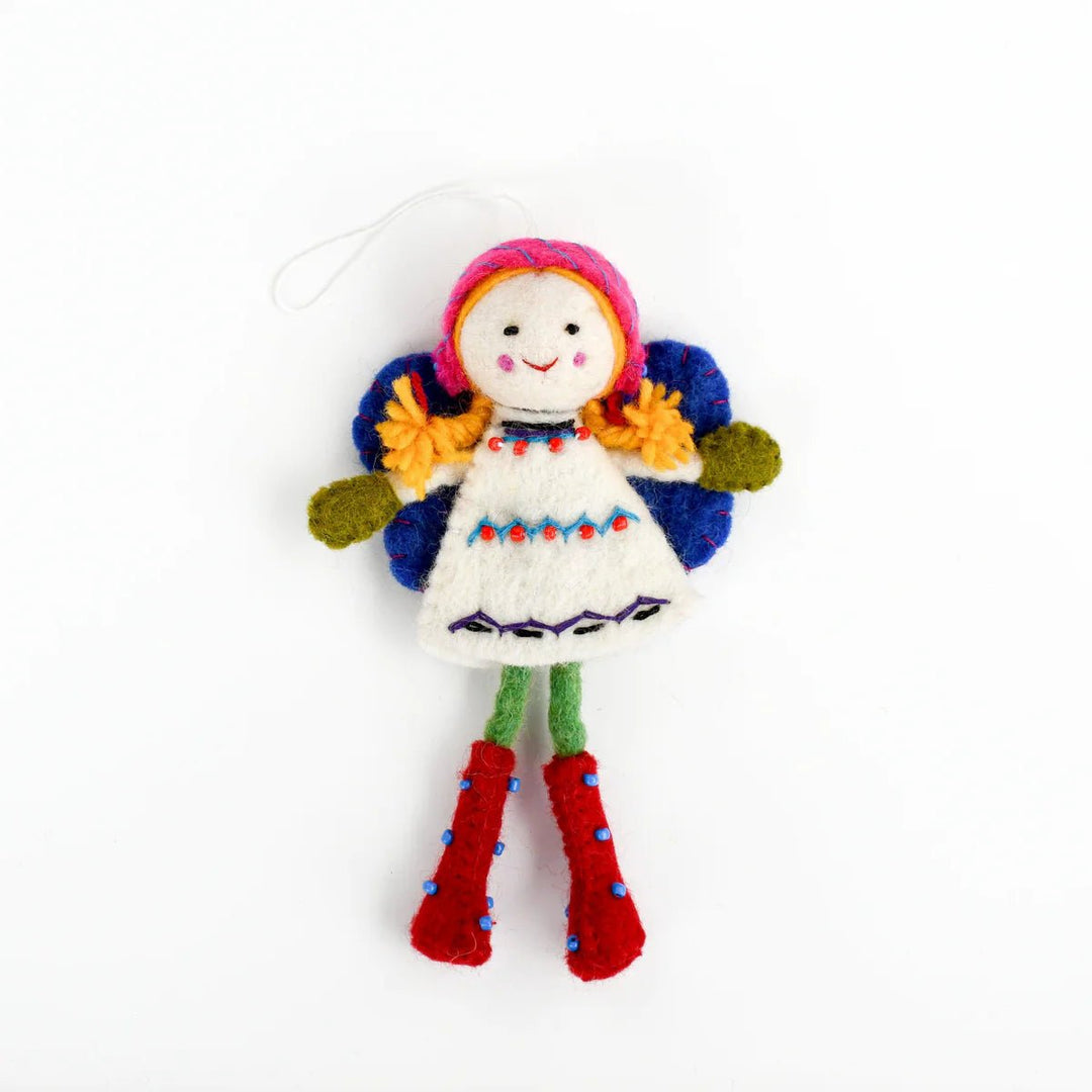 Tara Treasures Felt Fairy - White Dress - #HolaNanu#NDIS #creativekids