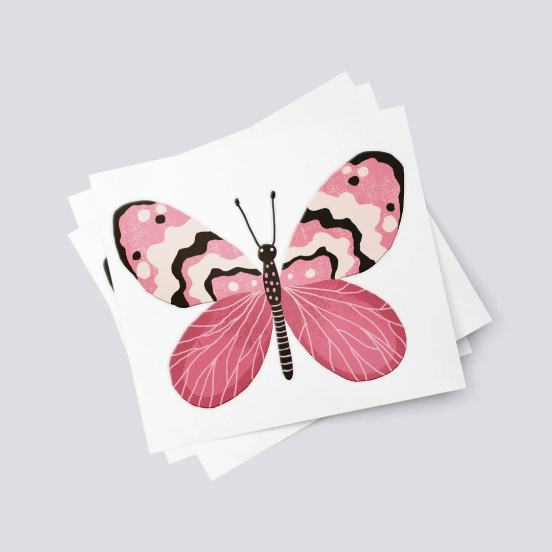 Ducky Street Butterfly Temporary Tattoos