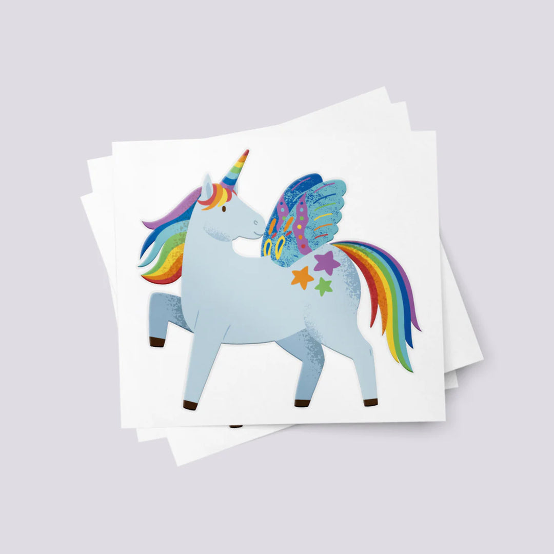 Ducky Street Unicorn Temporary Tattoos