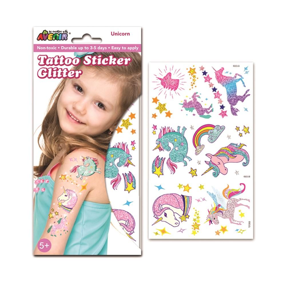 Avenir Glitter Tattoo Unicorn Hola Nanu