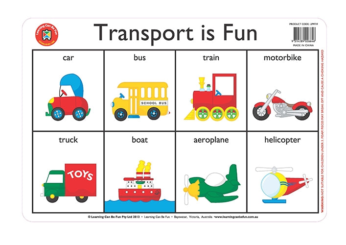 Transport Is Fun Placemat