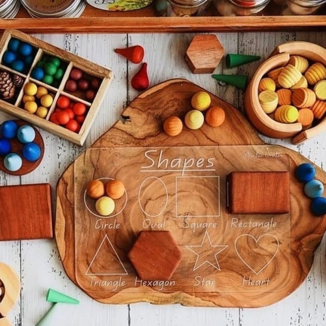 Acrylic Trace & Wipe Board - Shapes - #HolaNanu#NDIS #creativekids