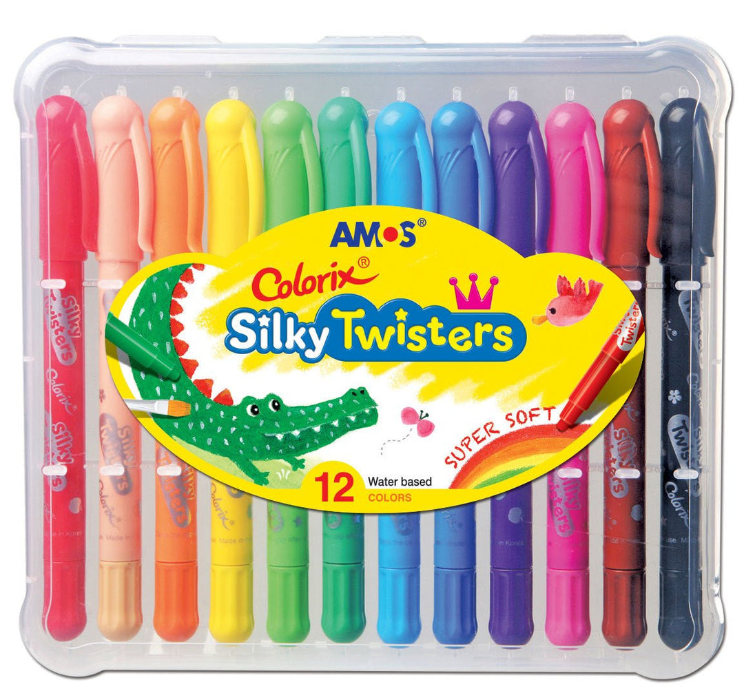 Amos Colorix Silky Twisters 12 Pack - #HolaNanu#NDIS #creativekids