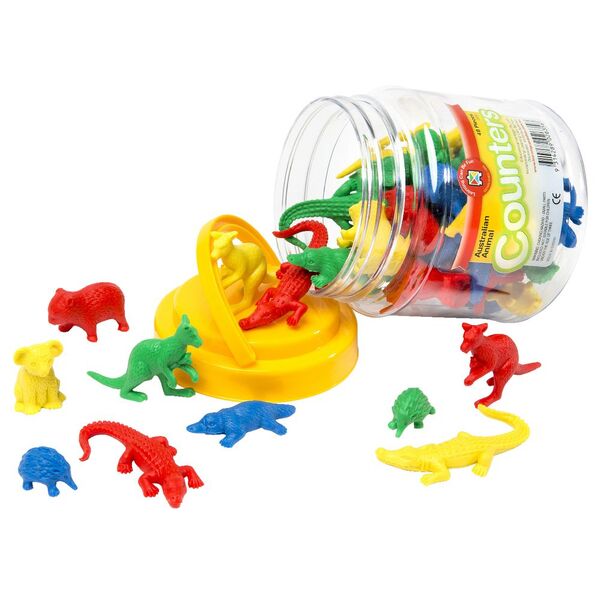 Australian Animals counters Jar of 48 - #HolaNanu#NDIS #creativekids