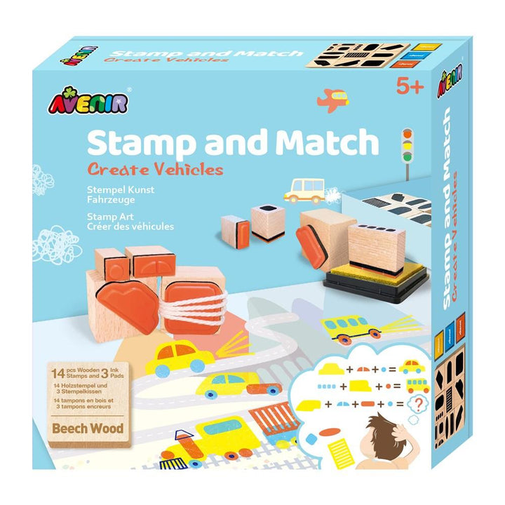 Avenir Stamp & Match - Create Vehicles - #HolaNanu#NDIS #creativekids