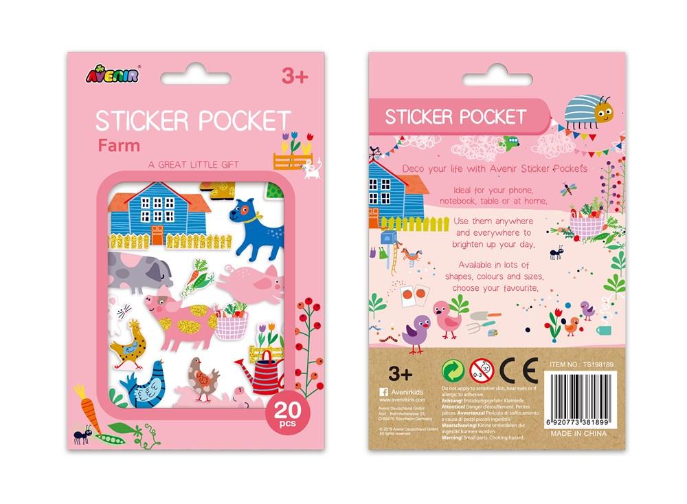 Avenir Sticker Pocket - Farm - #HolaNanu#NDIS #creativekids