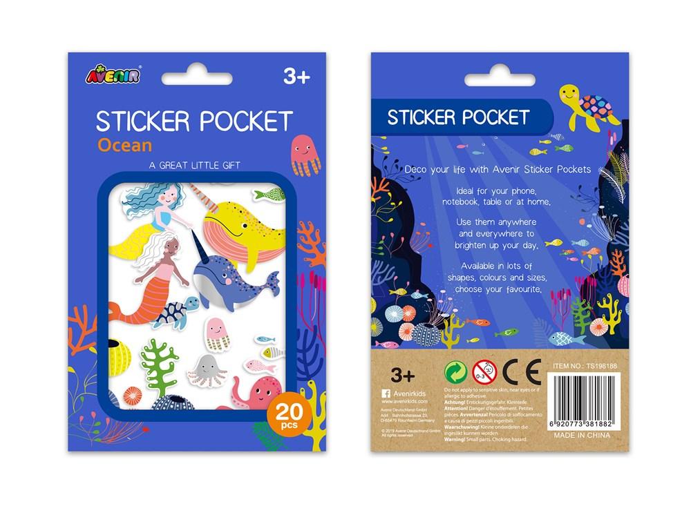 Avenir Sticker Pocket - Ocean - #HolaNanu#NDIS #creativekids