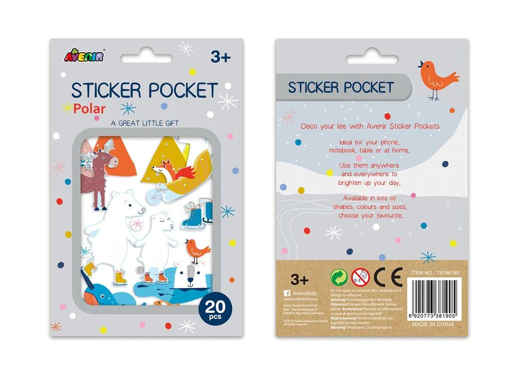 Avenir Sticker Pocket - Polar - #HolaNanu#NDIS #creativekids