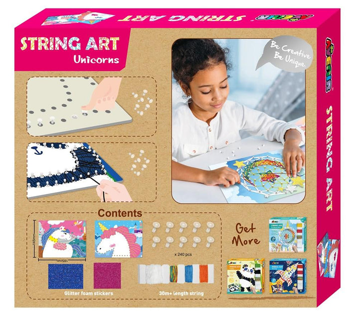Avenir String Art - Unicorn - #HolaNanu#NDIS #creativekids