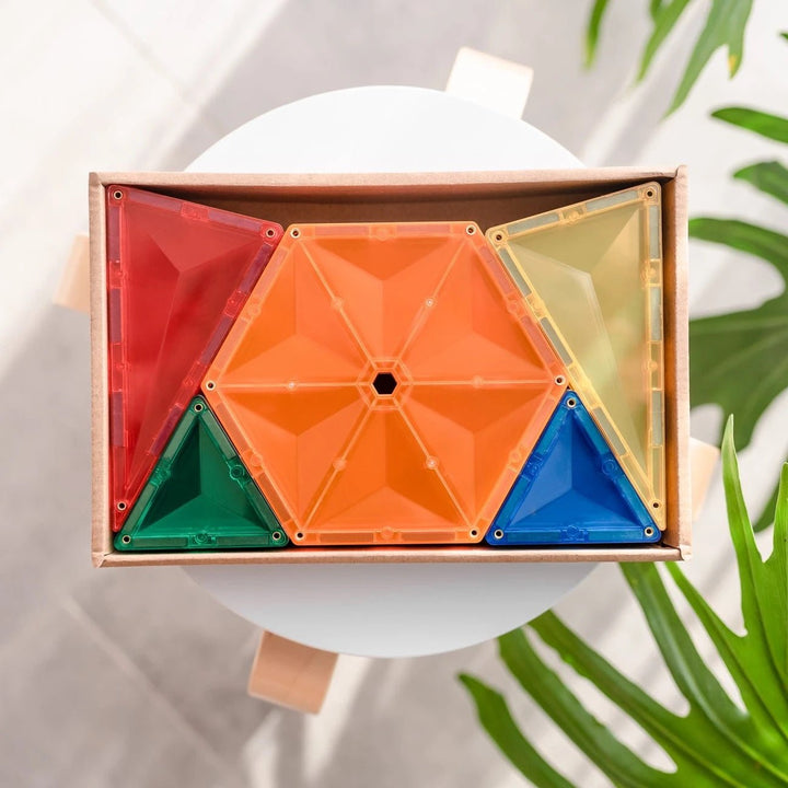 Connetix Tiles Rainbow Geometry Pack 30 pc - #HolaNanu#NDIS #creativekids