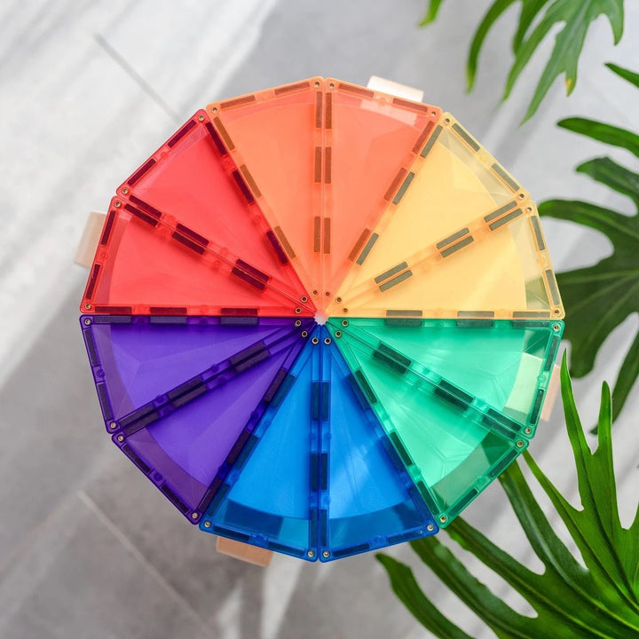 Connetix Tiles Rainbow Geometry Pack 30 pc - #HolaNanu#NDIS #creativekids