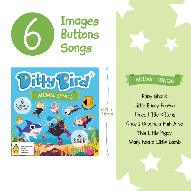 Ditty Bird Animal Songs Board Book - #HolaNanu#NDIS #creativekids
