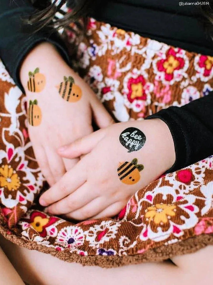 Ducky Street Bee Happy Temporary Tattoos - #HolaNanu#NDIS #creativekids
