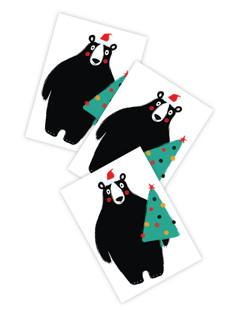 Ducky Street Christmas Bear Temporary Tattoos - #HolaNanu#NDIS #creativekids