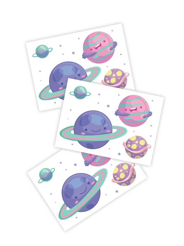 Ducky Street Planets Temporary Tattoos - #HolaNanu#NDIS #creativekids