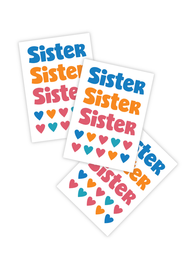 Ducky Street Sister Temporary Tattoos - #HolaNanu#NDIS #creativekids