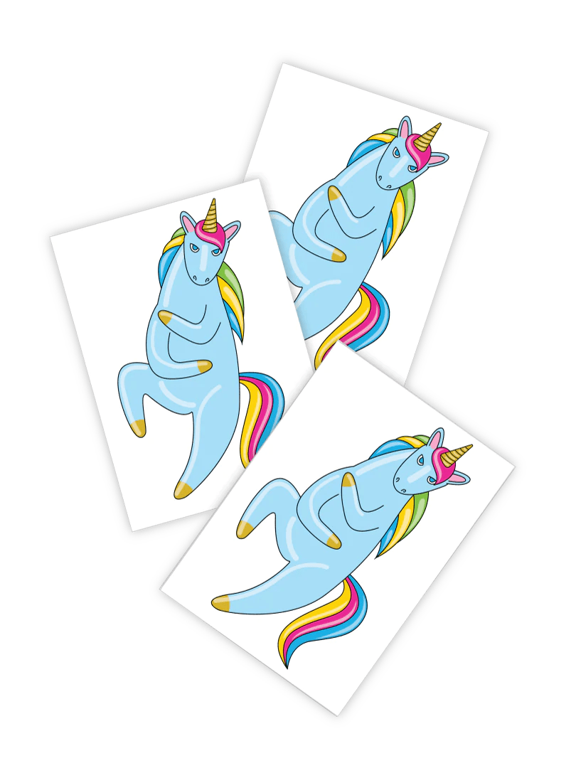 Ducky Street Unicorn Temporary Tattoos - #HolaNanu#NDIS #creativekids