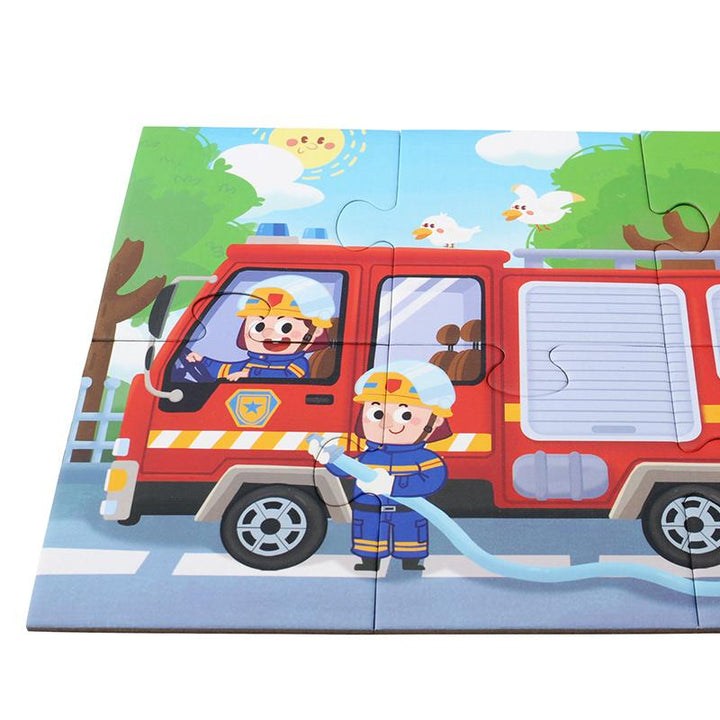 Firemen 4 in 1 puzzle - #HolaNanu#NDIS #creativekids