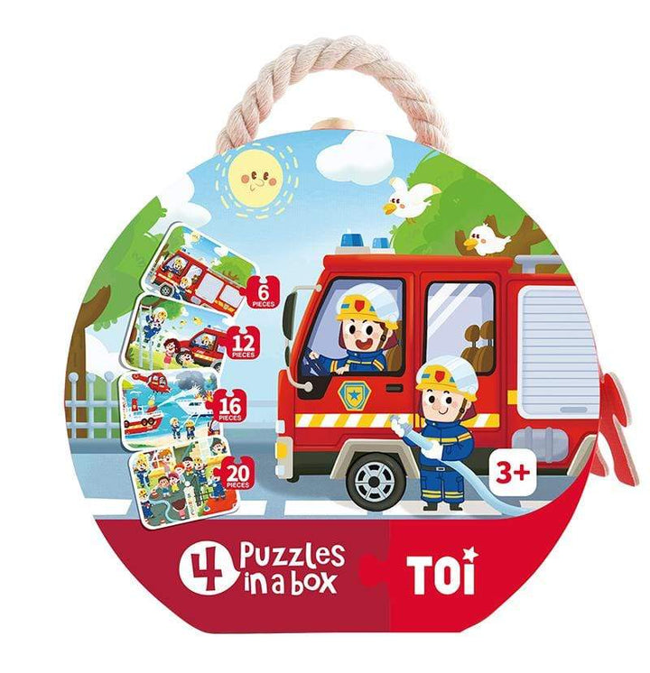 Firemen 4 in 1 puzzle - #HolaNanu#NDIS #creativekids