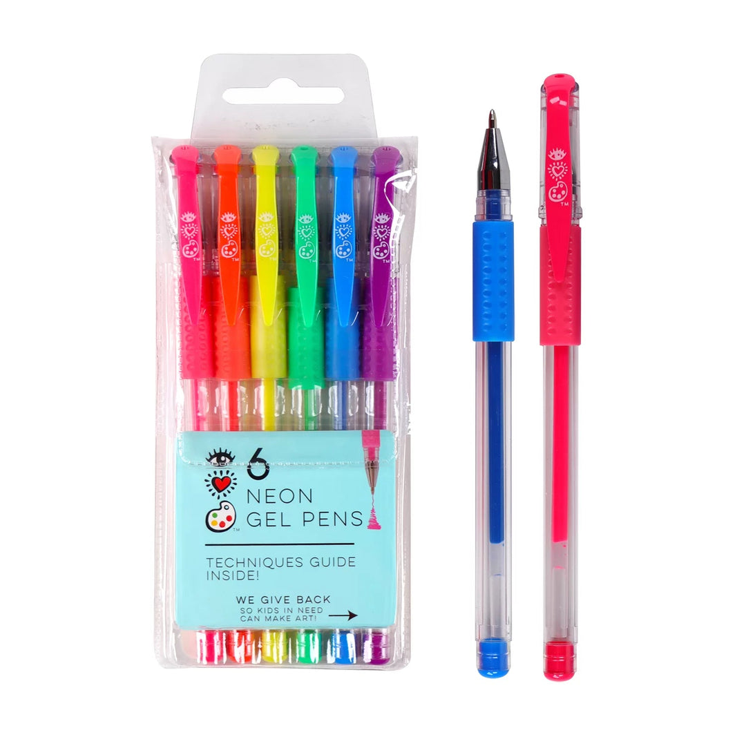 I Heart Art Gel Pens - Neon 6 Colours - #HolaNanu#NDIS #creativekids