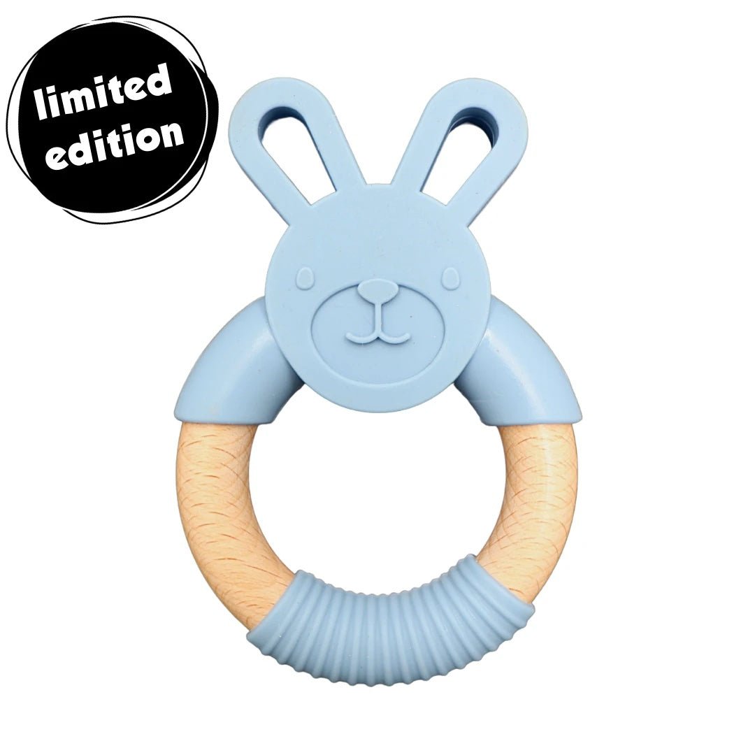 Jellystone Soft Blue Bunny Teether - #HolaNanu#NDIS #creativekids