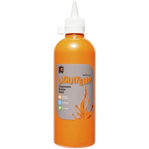 Liquitemp Metallic Paint 500mL Orange - #HolaNanu#NDIS #creativekids