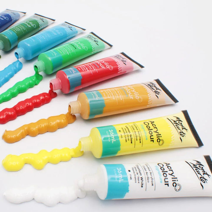 Mont Marte Acrylic Colour Paint Set Signature 24pc - #HolaNanu#NDIS #creativekids