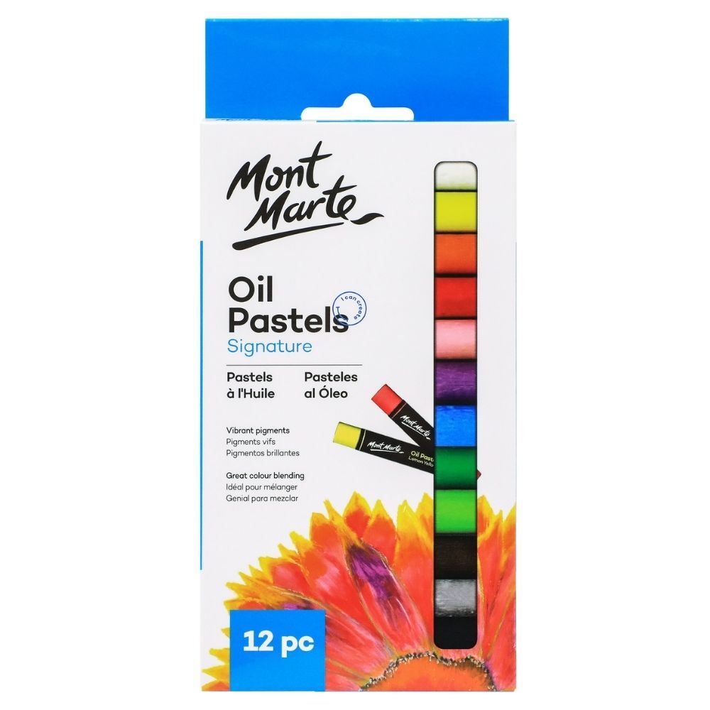 Mont Marte Oil Pastels 12pc - #HolaNanu#NDIS #creativekids