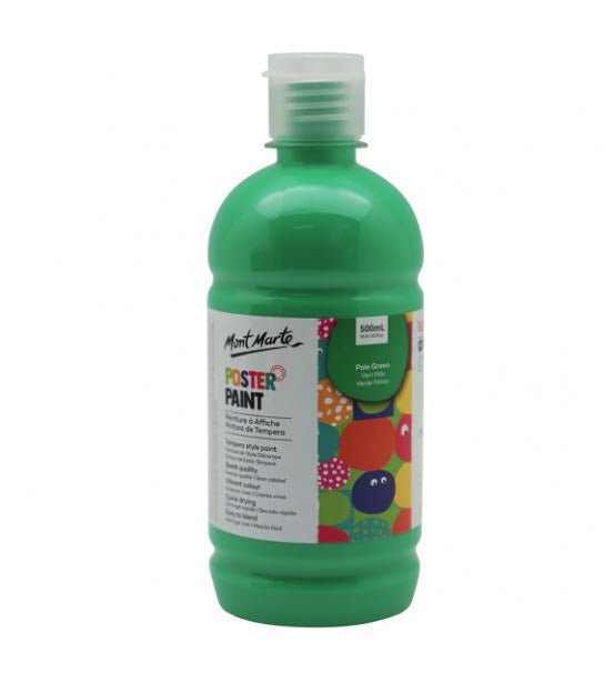 Mont Marte Poster Paint 500ml - Pale Green - #HolaNanu#NDIS #creativekids
