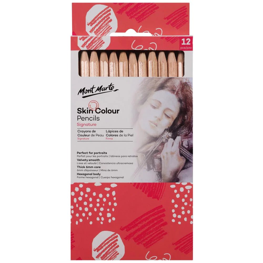 Mont Marte Skin Colour Pencils 12pc - #HolaNanu#NDIS #creativekids