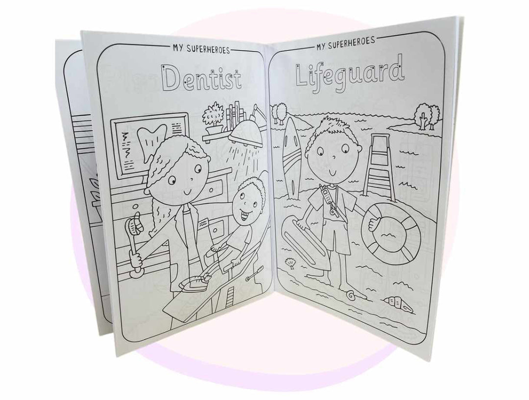 My Everyday SuperHeroes Colouring Book - #HolaNanu#NDIS #creativekids