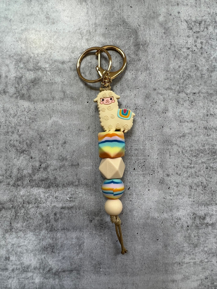NEW Beige Llama Keyring/For Backpack - #HolaNanu#NDIS #creativekids
