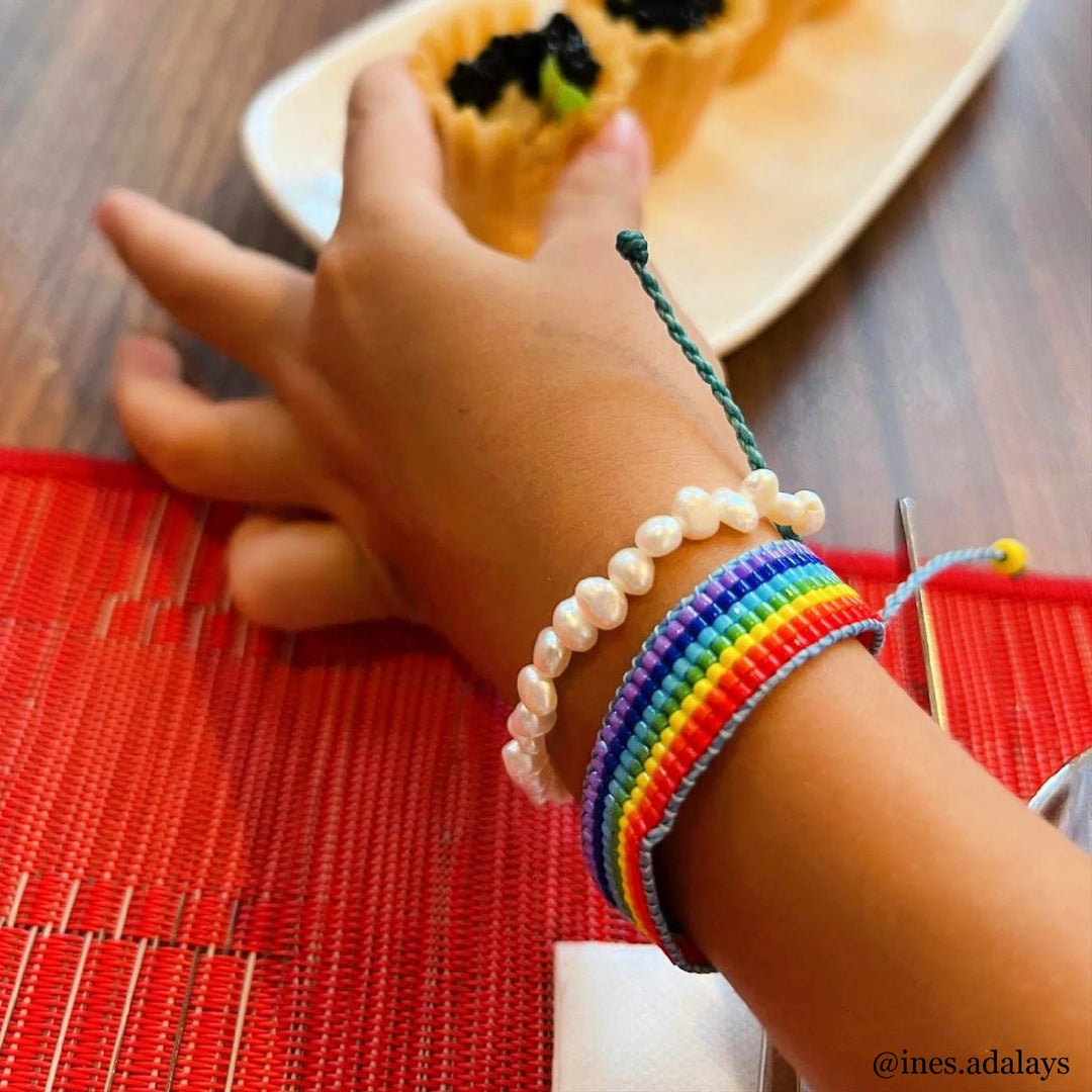 NEW Ducky Street Rainbow Beads Bracelet - #HolaNanu#NDIS #creativekids