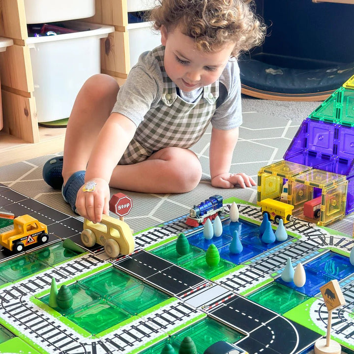NEW Learn & Grow Magnetic tile Topper - Train Rack Pack - #HolaNanu#NDIS #creativekids