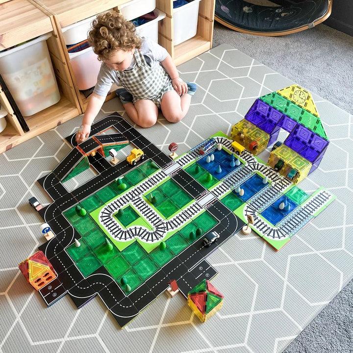 NEW Learn & Grow Magnetic tile Topper - Train Rack Pack - #HolaNanu#NDIS #creativekids