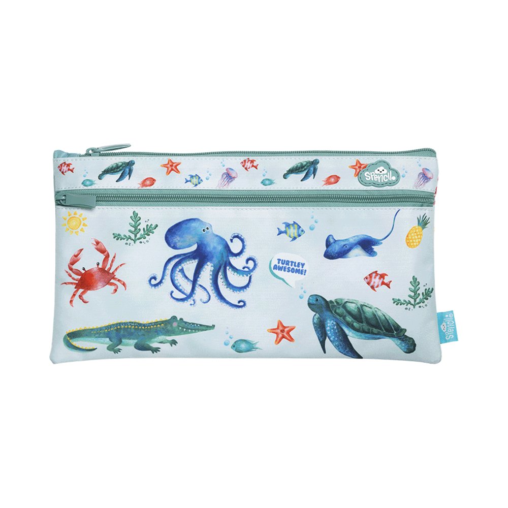 NEW Spencil Twin Zip Pencil Case - Sea Critters - #HolaNanu#NDIS #creativekids