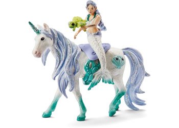 Schleich - Mermaid Riding On Sea Unicorn - #HolaNanu#NDIS #creativekids