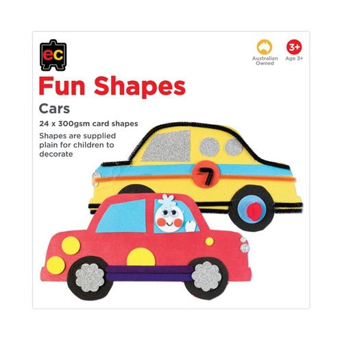 Shapes To Decorate - Cars - #HolaNanu#NDIS #creativekids