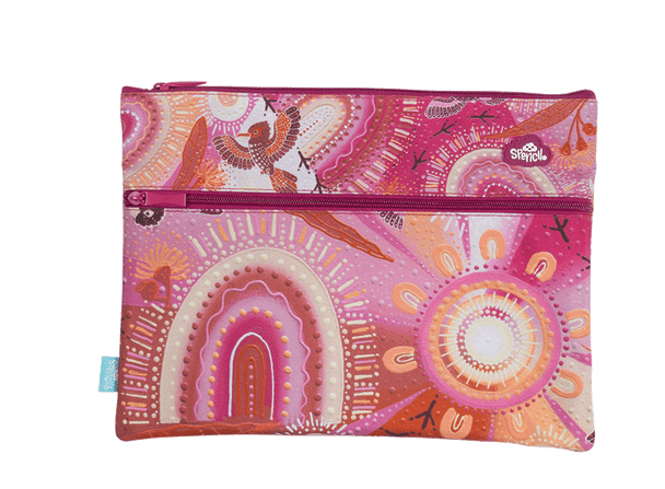Spencil A4 Twin Zip Pencil Case - Yarrawala - #HolaNanu#NDIS #creativekids