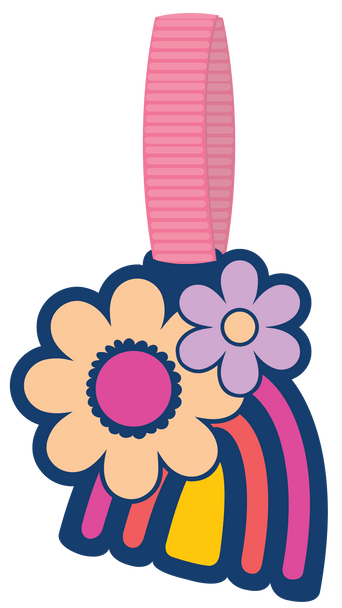 Spencil Bag Tag - Flower Power - #HolaNanu#NDIS #creativekids