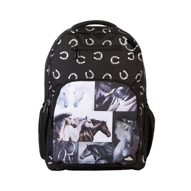 Spencil Big Kids Backpack - Black & White Horses - #HolaNanu#NDIS #creativekids