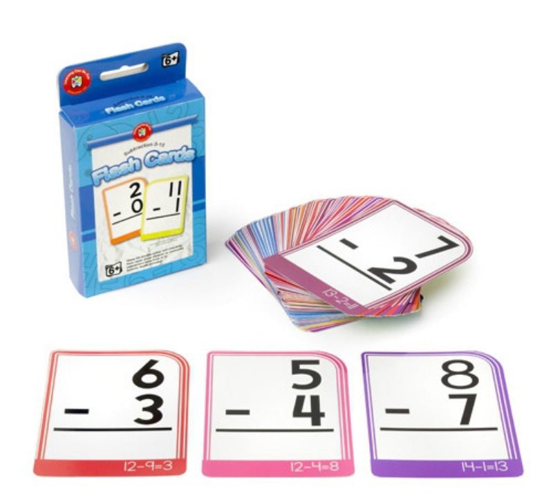 Subtraction 0-15 Flash Cards - #HolaNanu#NDIS #creativekids