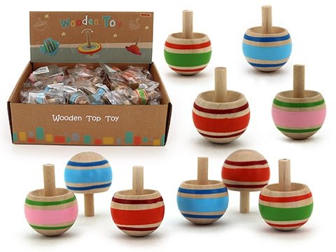 Wooden Spinning Tops - #HolaNanu#NDIS #creativekids